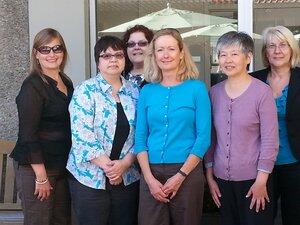 Mary Pepple (center) at the "Excellence in Management" ceremony